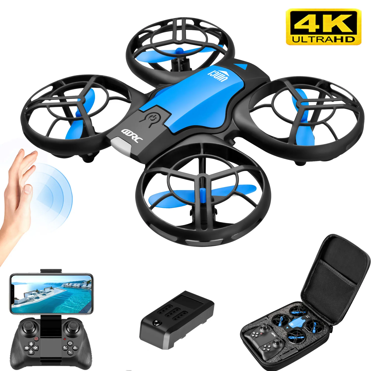 Drone Camera Hd - V8 Drone Mini Baru 4K Profesional